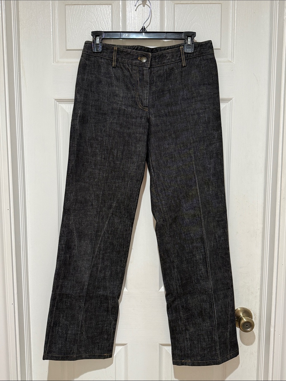Vintage Dolce & Gabbana Men's Straight Jeans in Charcoal Black